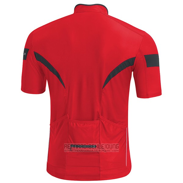 2017 Fahrradbekleidung Gore Bike Wear Power Rot Trikot Kurzarm und Tragerhose - zum Schließen ins Bild klicken